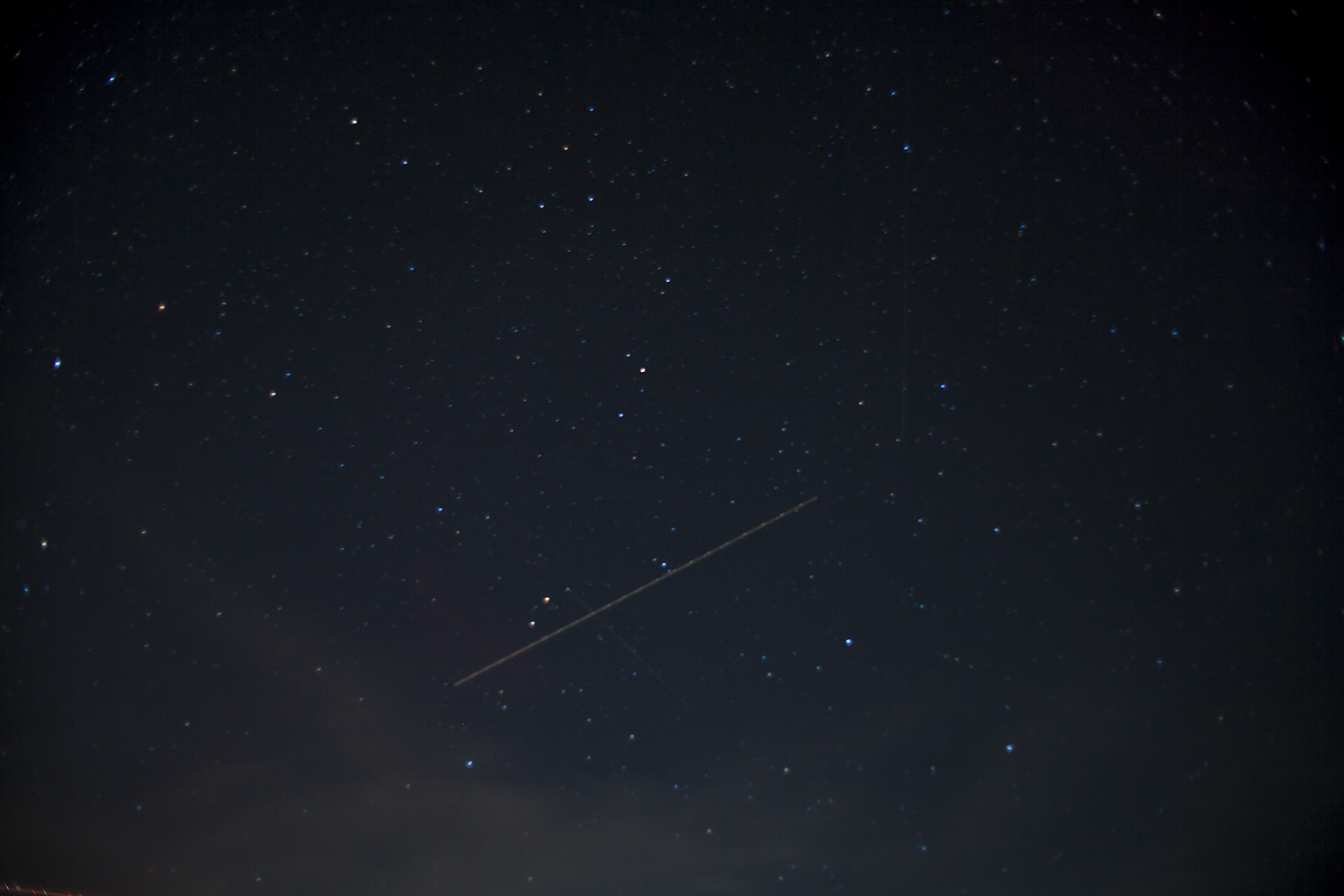 Star field looking toward the zenith